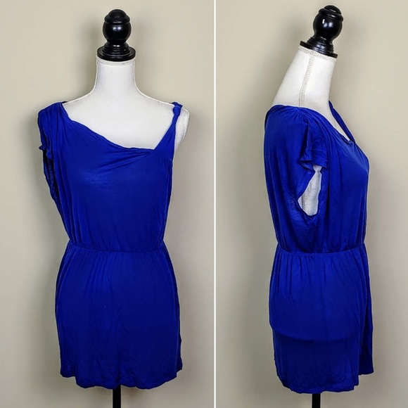 Free People Tops - FREE PEOPLE Tunic Top, Blue Assymetrical Sleeve, S
